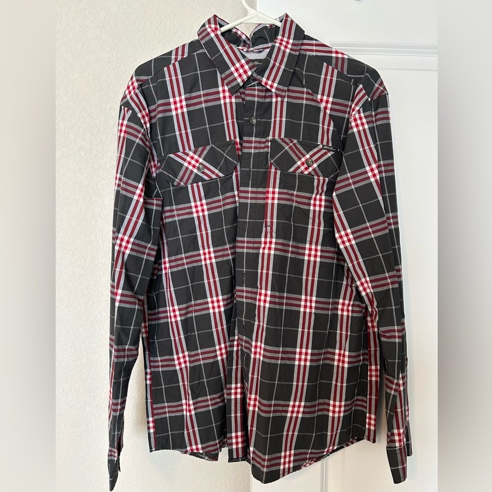 Eddie Bauer, Long Sleeve Button Down Shirt (Large)